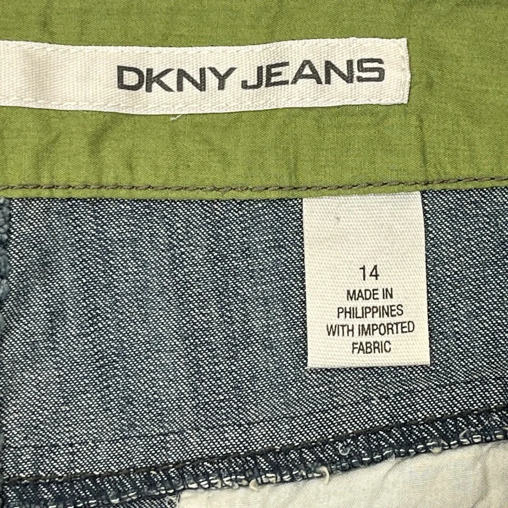 DKNY JEANS Trouser Jean Pants size‎ 14 Flare Leg Lightweight